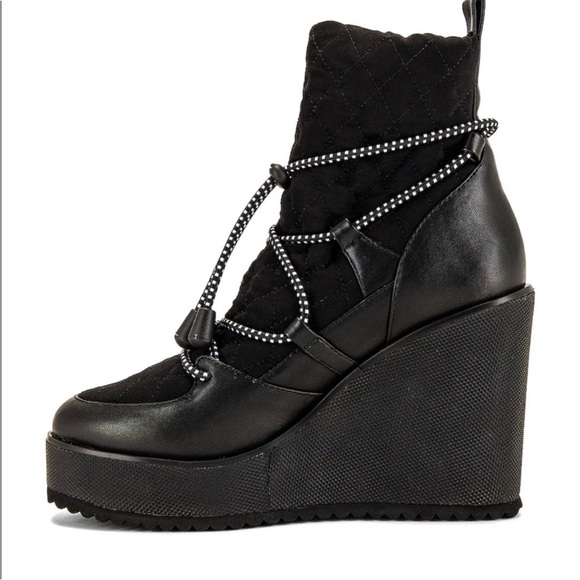 Steve Madden Astra Wedge Drawstring Boots Sz 8.5 - Picture 3 of 8